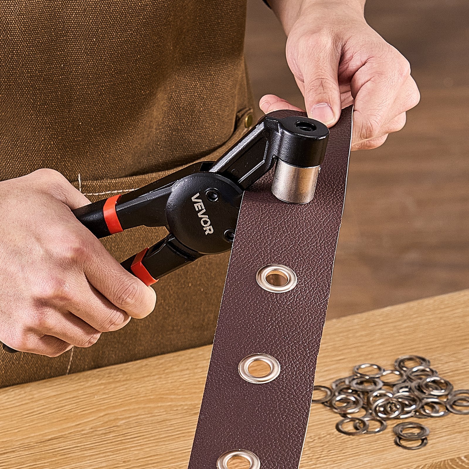 VEVOR Grommet Tool Kit 500 PCS 12 mm Metal Eyelets Grommets in Gold and Silver