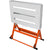 VEVOR Welding Table 30" x 20", 400lbs Load Capacity Steel Welding Workbench Table on Wheels, Folding Work Bench with Three 1.1" Slot, 3 Tilt Angles, Adjustable Height, Retractable Guide Rails