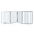 VEVOR Free Standing Dog Gate, 24" H x 80.3" W Freestanding Pet Gate, 4 Panels Foldable Dog Gate for Wide and Narrow Passageways, Expandable Dog Barrier with Silent Foot Support for Indoor, White