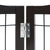 VEVOR Free Standing Dog Gate 32x96.5 inch Freestanding Pet Gate Foldable Brown