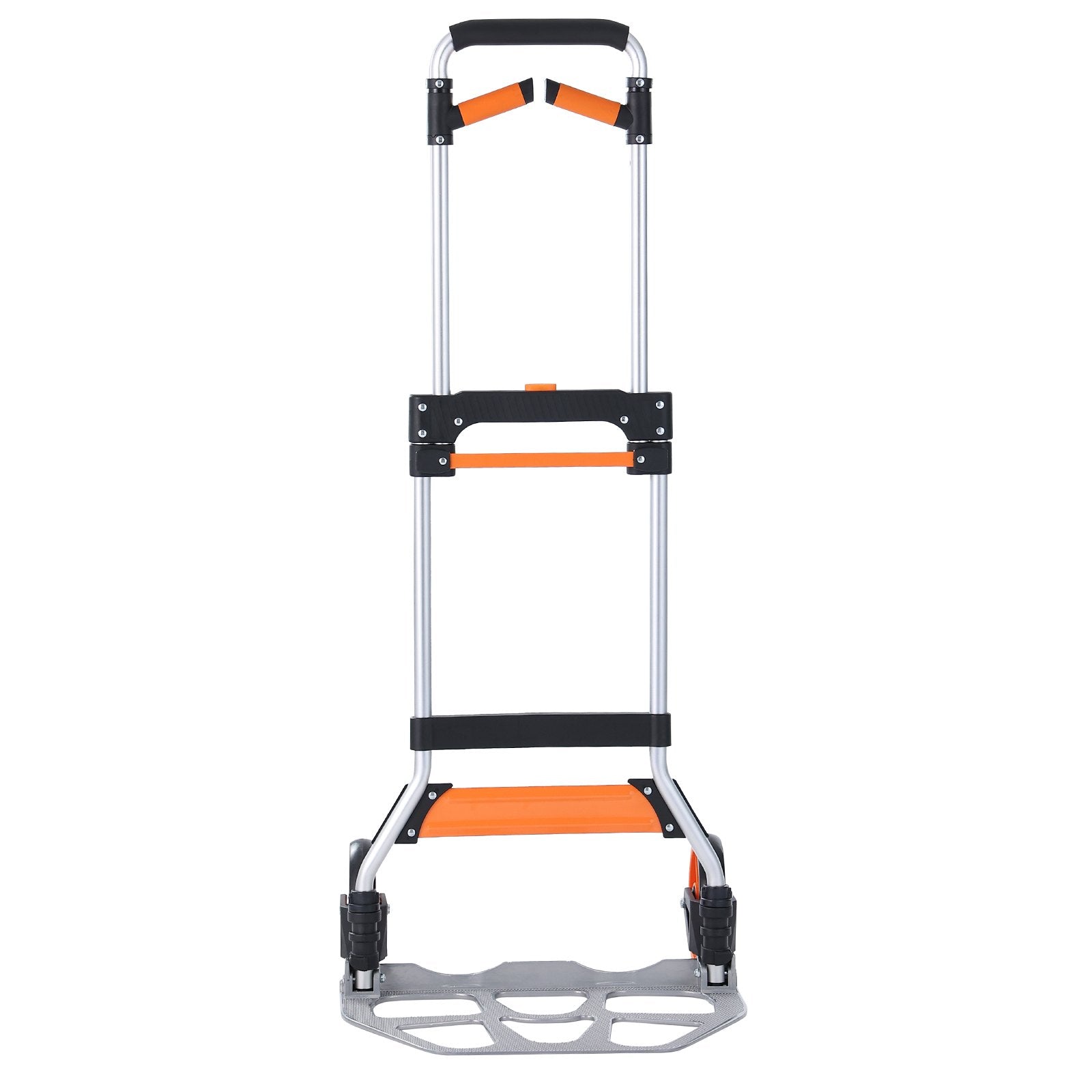 VEVOR Folding Hand Truck, 140 kg Load Capacity, Aluminum Portable Cart, Convertible Hand Truck and Dolly with Telescoping Handle and PP+TPR Wheels, Ultra Lightweight Super Strong for Moving Warehouse