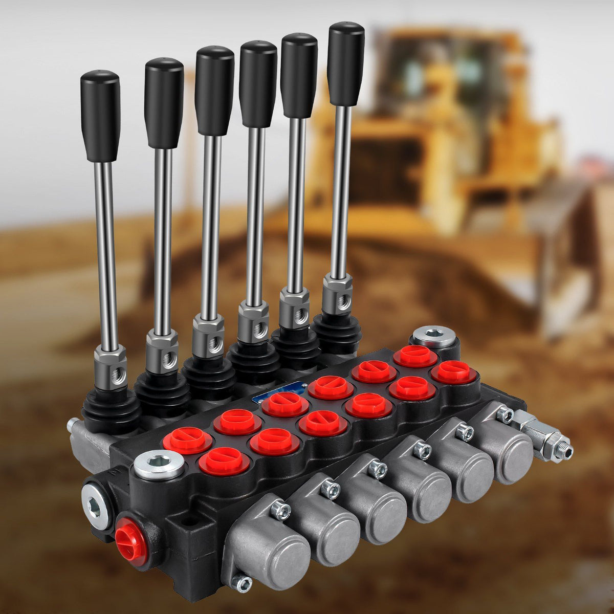 Hydraulic Directional Control Valve, 6 Spool Hydraulic Spool Valve, 11 GPM Hydraulic Loader Valve, 3600 PSI Directional Control Valve, Hydraulic Valves And Controls For Tractors Loaders Tanks