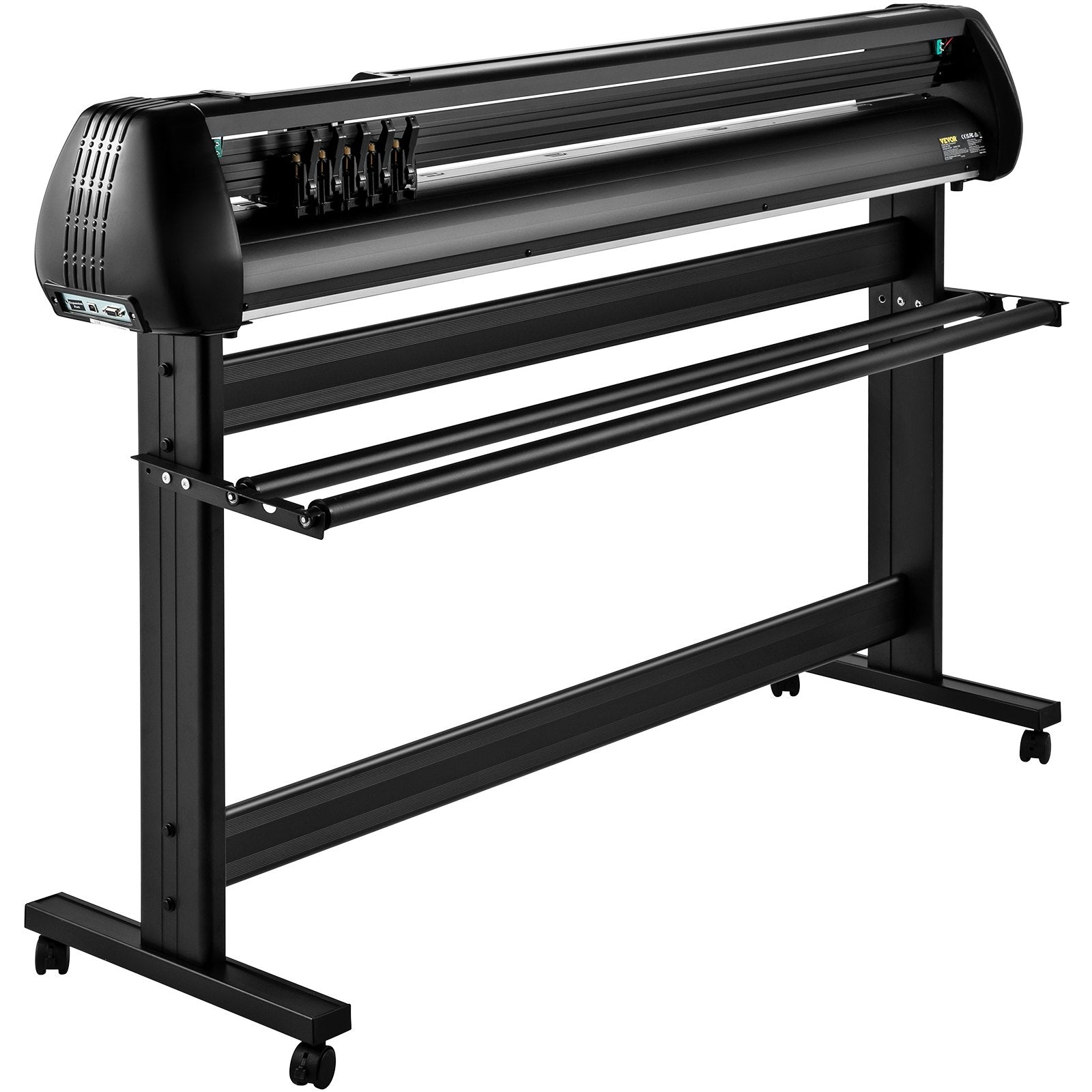 VEVOR Vinyl Cutter, 53inch Vinyl Cutter Plotter with Stand, Adjustable Speed Force for Sign Making Vinyl Plotter, SignMaster Software Vinyl Tape Tools Vinyl Printer Available with COM/USB/Bluetooth