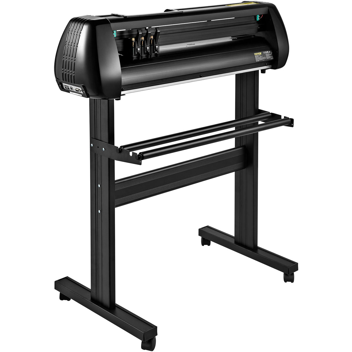 VEVOR Vinyl Cutter Machine, 34inch Cutting Plotter, Offline Cutting Machine Kit Mobile Bluetooth, Precise Roller Shaft High Accuracy Adjustable Speed & Force, DIY SignMaster Software Blade for Windows