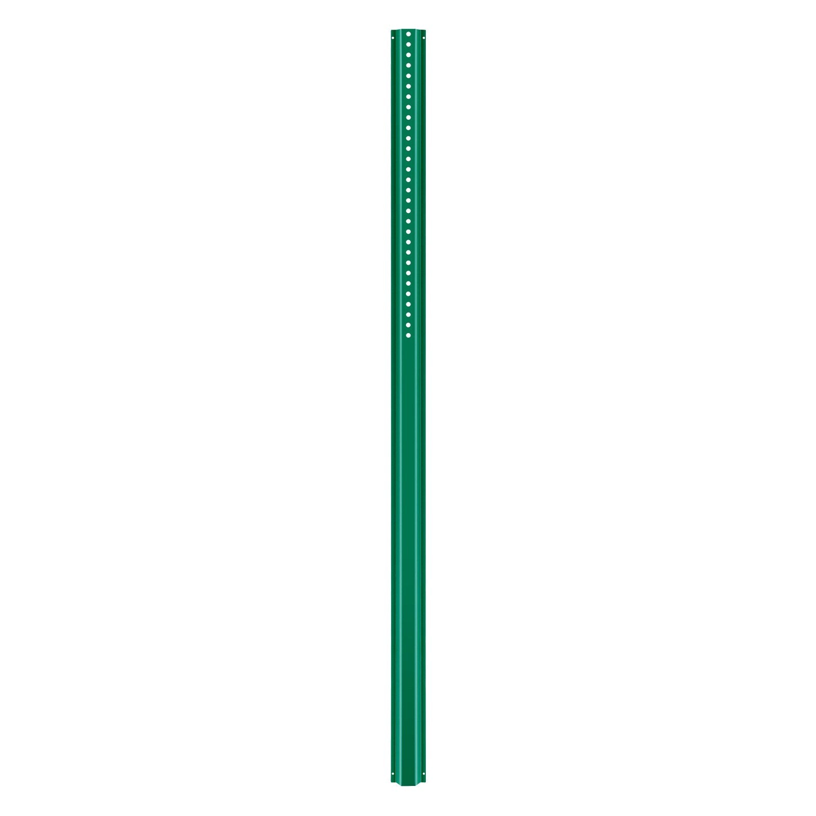 VEVOR 6FT U-Channel Sign Post, 4Pack Green Heavy Duty Steel Fixed Fence Post, Steel Fence U-Channel Sign for Garden, Courtyard, Farm or Traffic Intersection