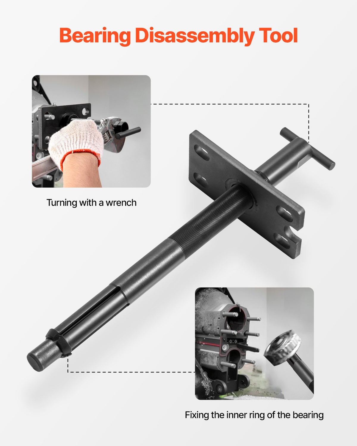 VEVOR Mercruiser Alignment Tool & Gimbal Bearing Puller Set, Compatible with Mercruisers, OMC, Volvo Cobra Bell Housings, Engine Alignment Tool, Bearing Puller Seal Bellow Expander Tools Easy-to-Use