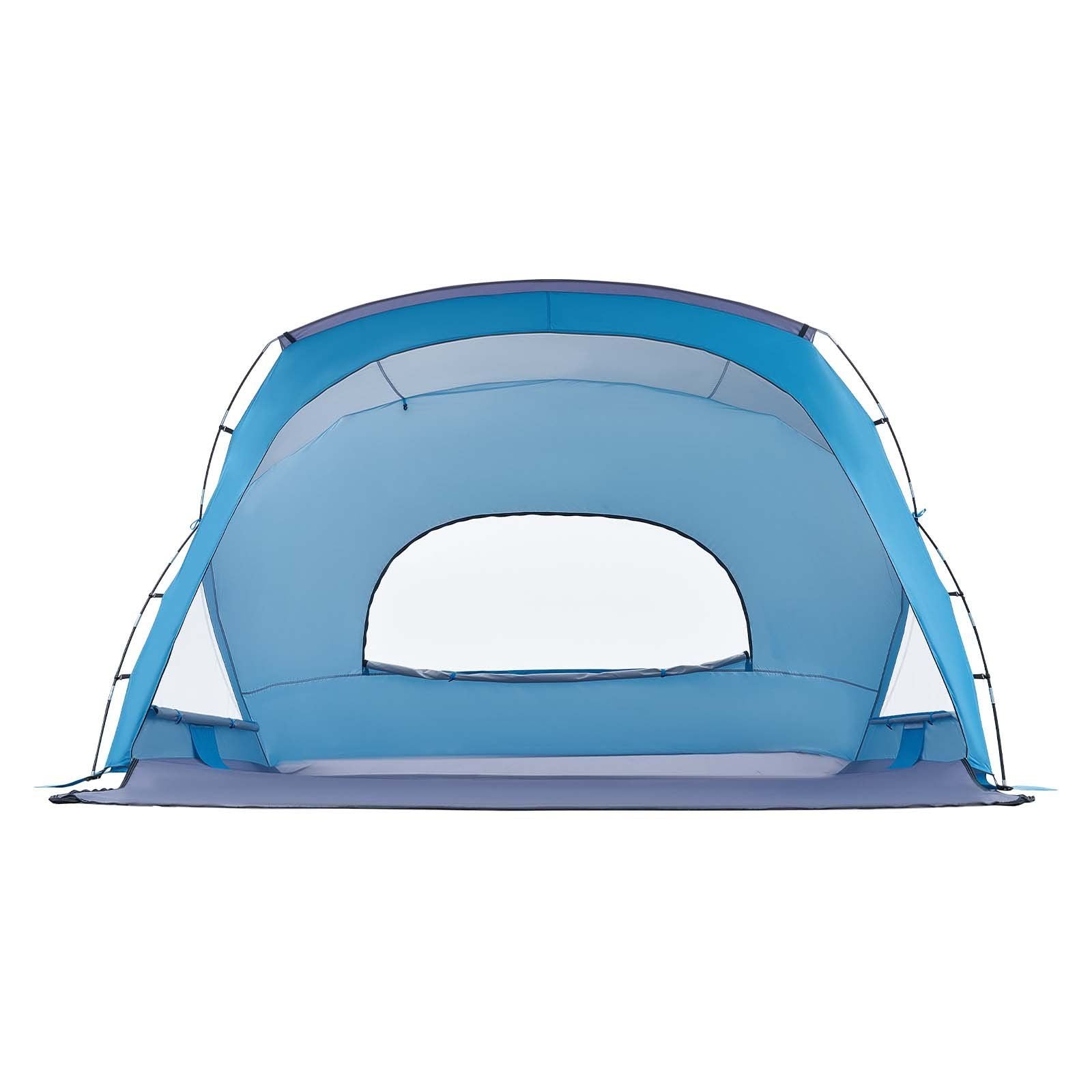 Beach Tent Sun Shelter for 6 Person, UPF 50+ Protection, Portable Sun Shade Canopy with Carrying Bag & Sand Pockets, Lightweight and Easy Setup Beach Umbrella for Family Camping Outdoor Picnic