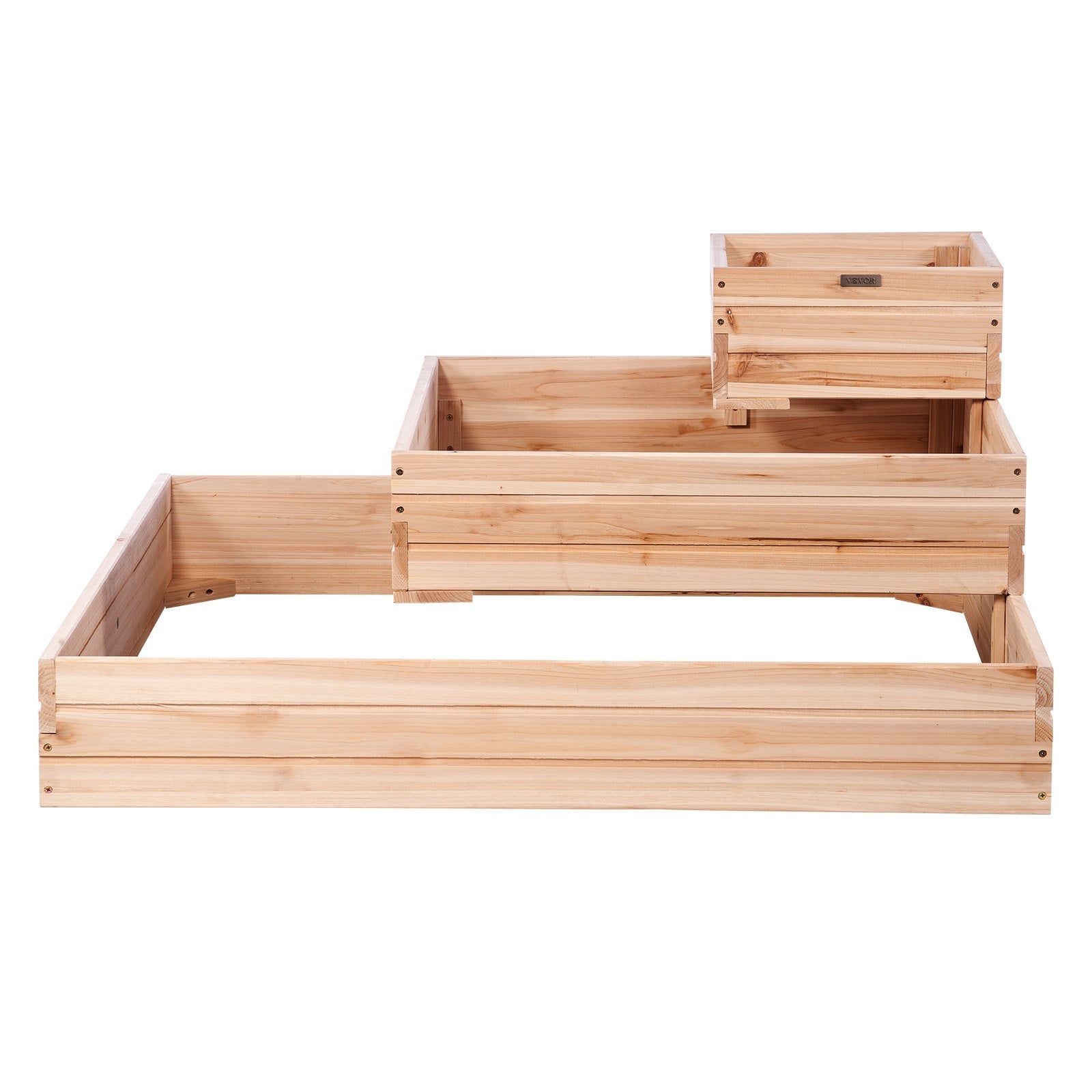 VEVOR Wooden Raised Garden Bed Planter Box 113 x 113 x 51 cm Flower Vegetable Herb
