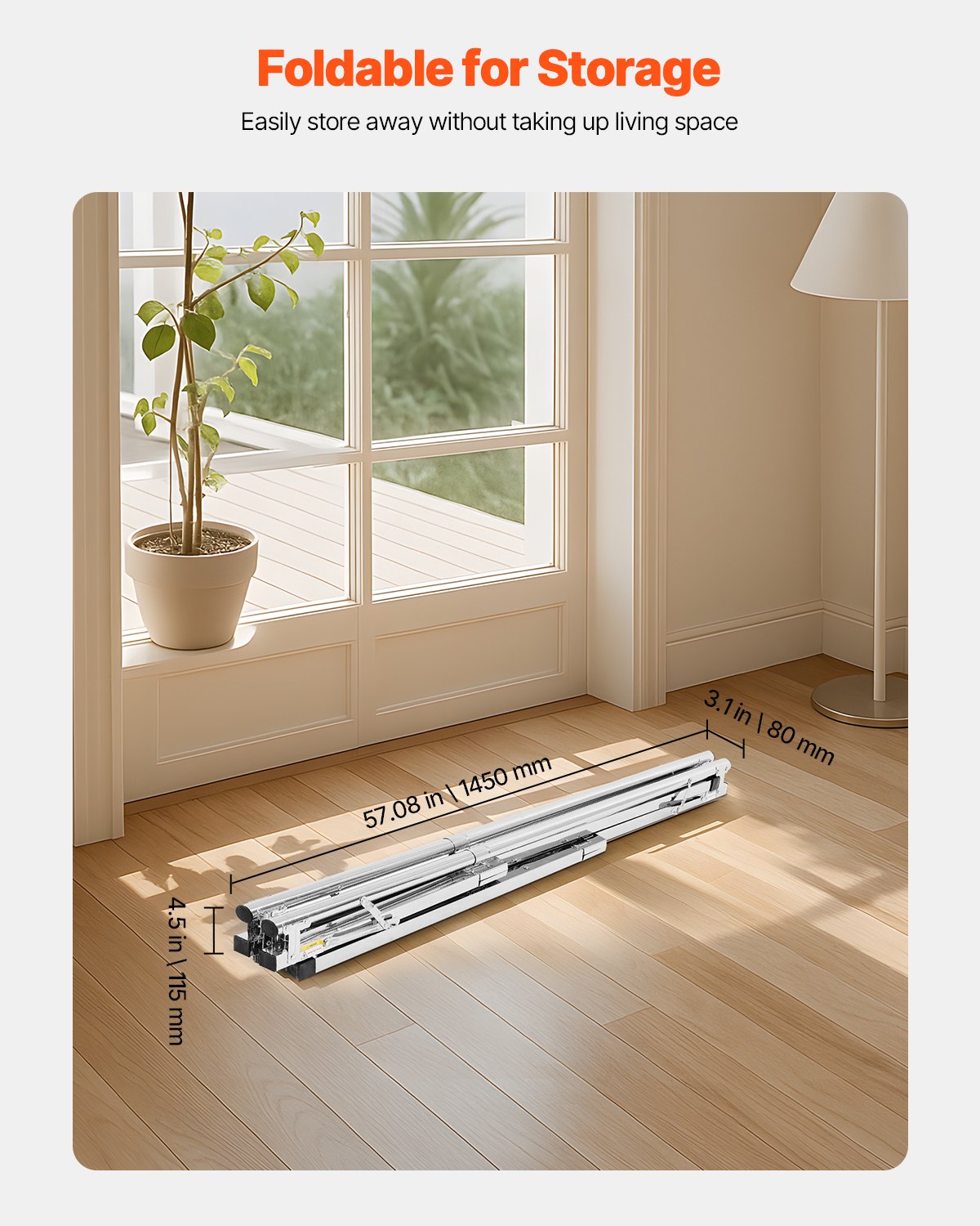 VEVOR 2-Tier Telescopic Clothes Drying Rack w/ 30 Windproof Holes & 2 Shoe Hooks