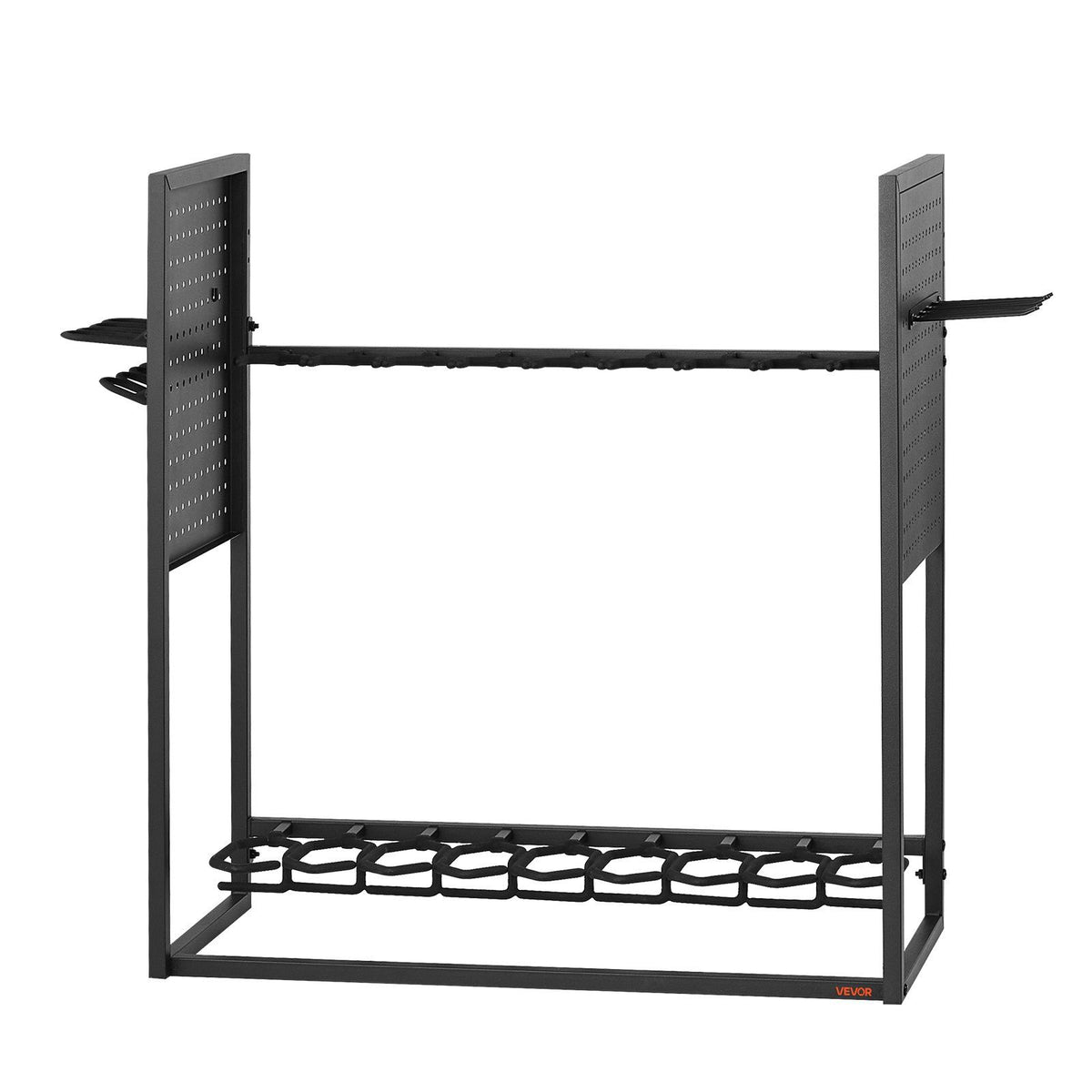 Gun Rack, Floor Standing, Indoor Heavy Duty Steel Rifle Shotgun Rack Stand, Freestanding Gun Display Storage with Magazine Holder, Holds up to 9 Rifles and 4 Pistols, for Home Garage Storage