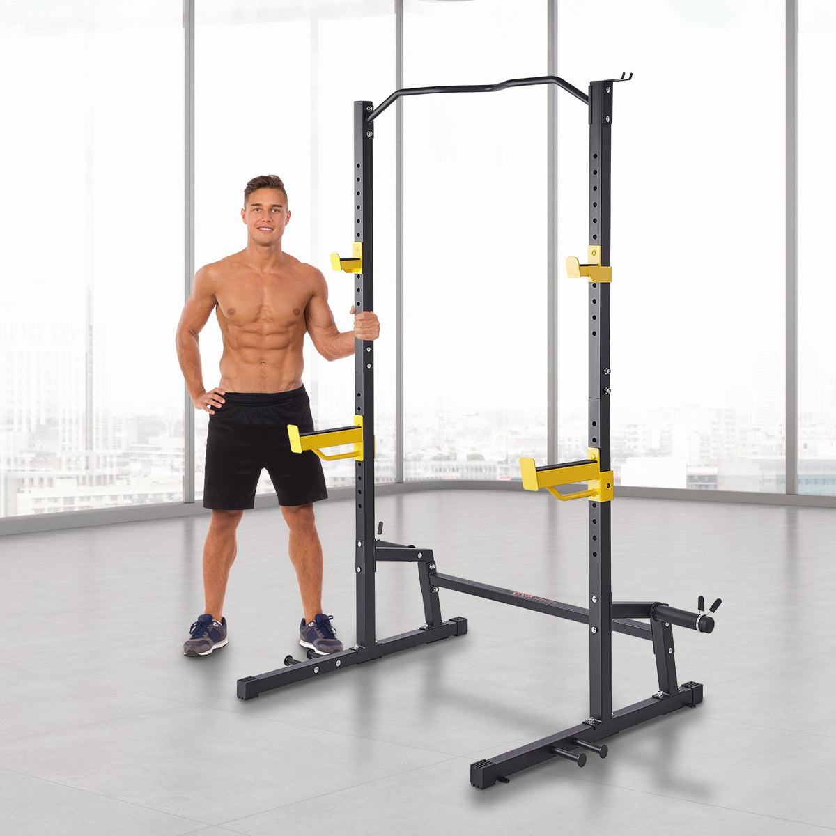 VEVOR Squat Stand Power Rack Adjustable Heavy Duty Barbell Weight Stand Home Gym