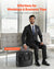 VEVOR Rolling Laptop Bag 39.62 cm Wheeled Computer Bag for Women & Men Black