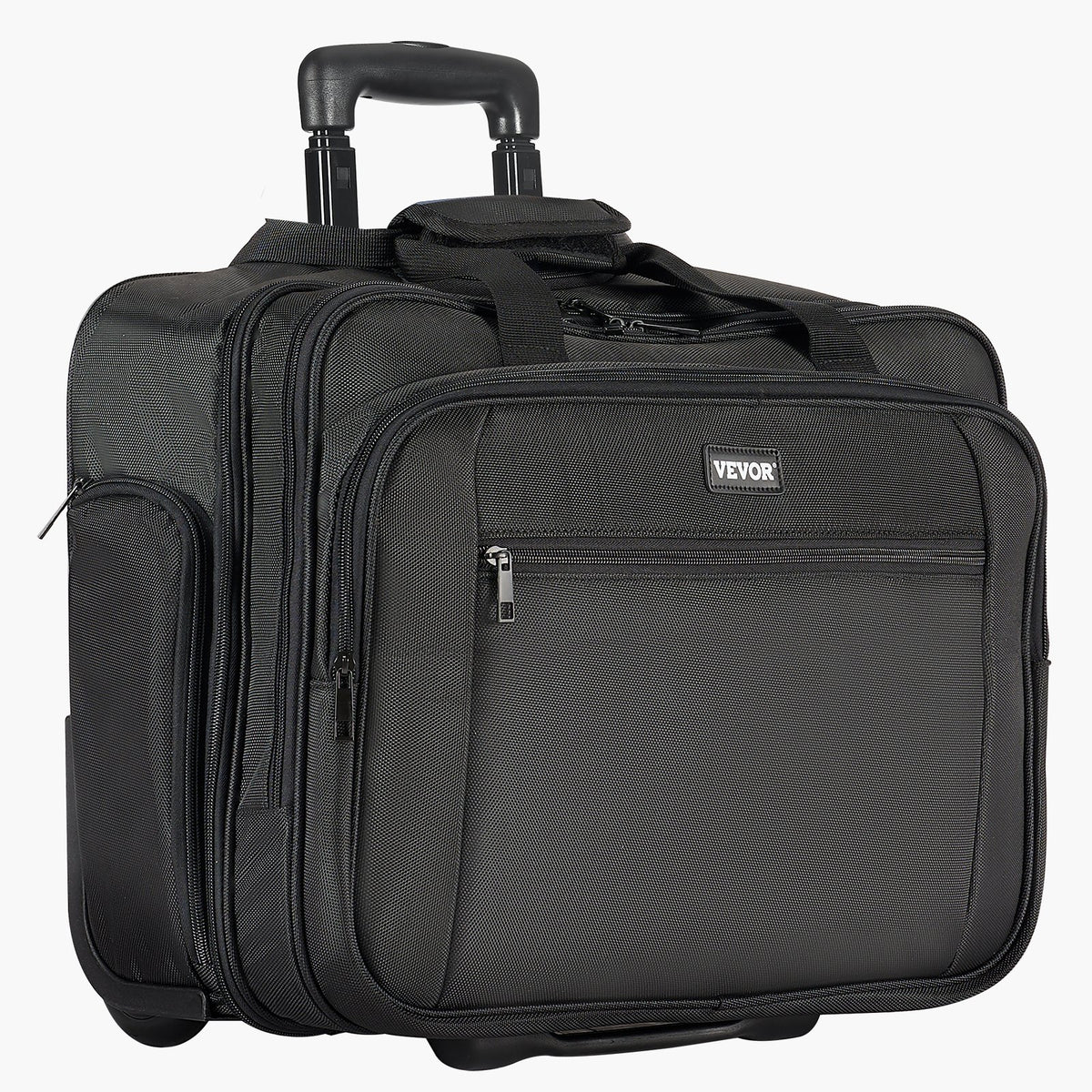 VEVOR Rolling Laptop Bag 43.94 cm Wheeled Computer Bag for Women &amp; Men Black