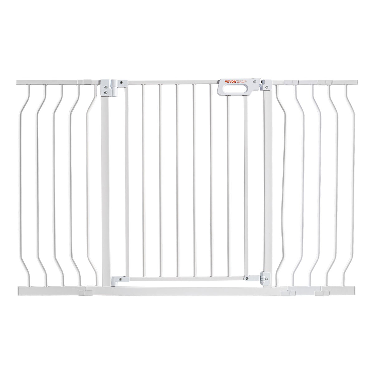 VEVOR Baby Gate, 749-1346 mm Extra Wide, 762 mm High, Dog Gate for Stairs Doorways and House, Easy Step Walk Thru Auto Close Child Gate Pet Security Gate with Pressure Mount and Wall Mount Kit, White