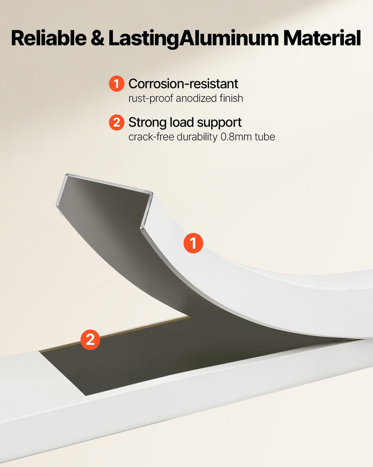 3 Step Ladder, Folding Step Stool with Wide Anti-Slip Pedal and Comfort Handgrip, 150 kg Capacity Portable Aluminum Stepladder, Multi-Use for Kitchen, Warehouse, Household and Office, Silver