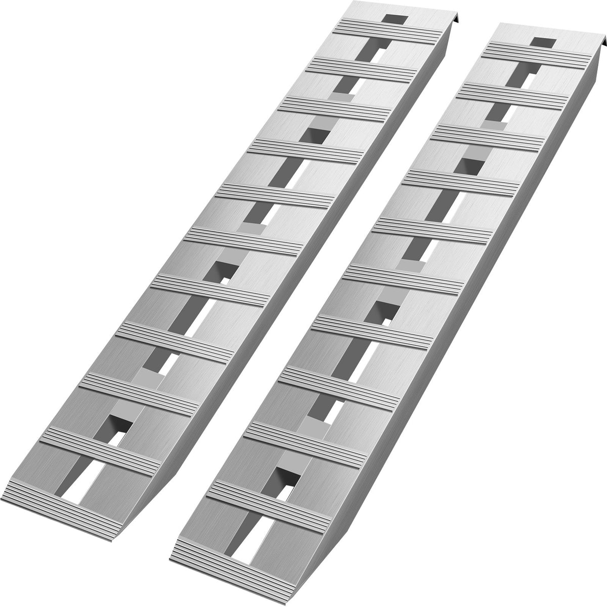 VEVOR 60' X 12' X 2.5'Aluminum Trailer Ramps 6000LBS Total Beavertail Hook End 1 Pair 2 Ramps