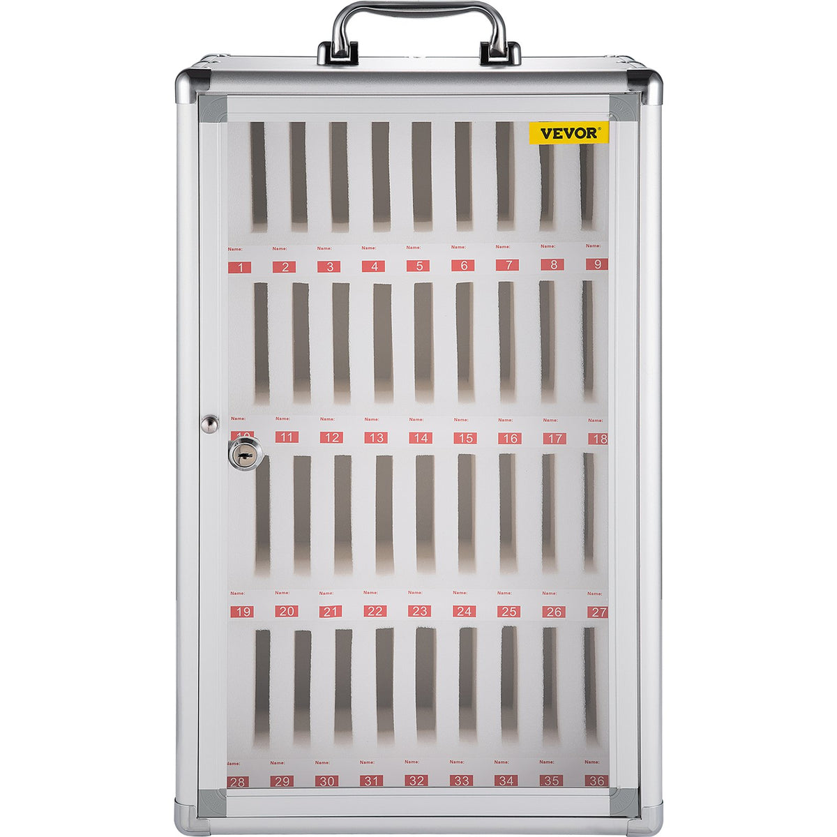 VEVOR Cell Phones Storage Cabinet Clear Pocket Chart Storage Locker Box 36 Slots
