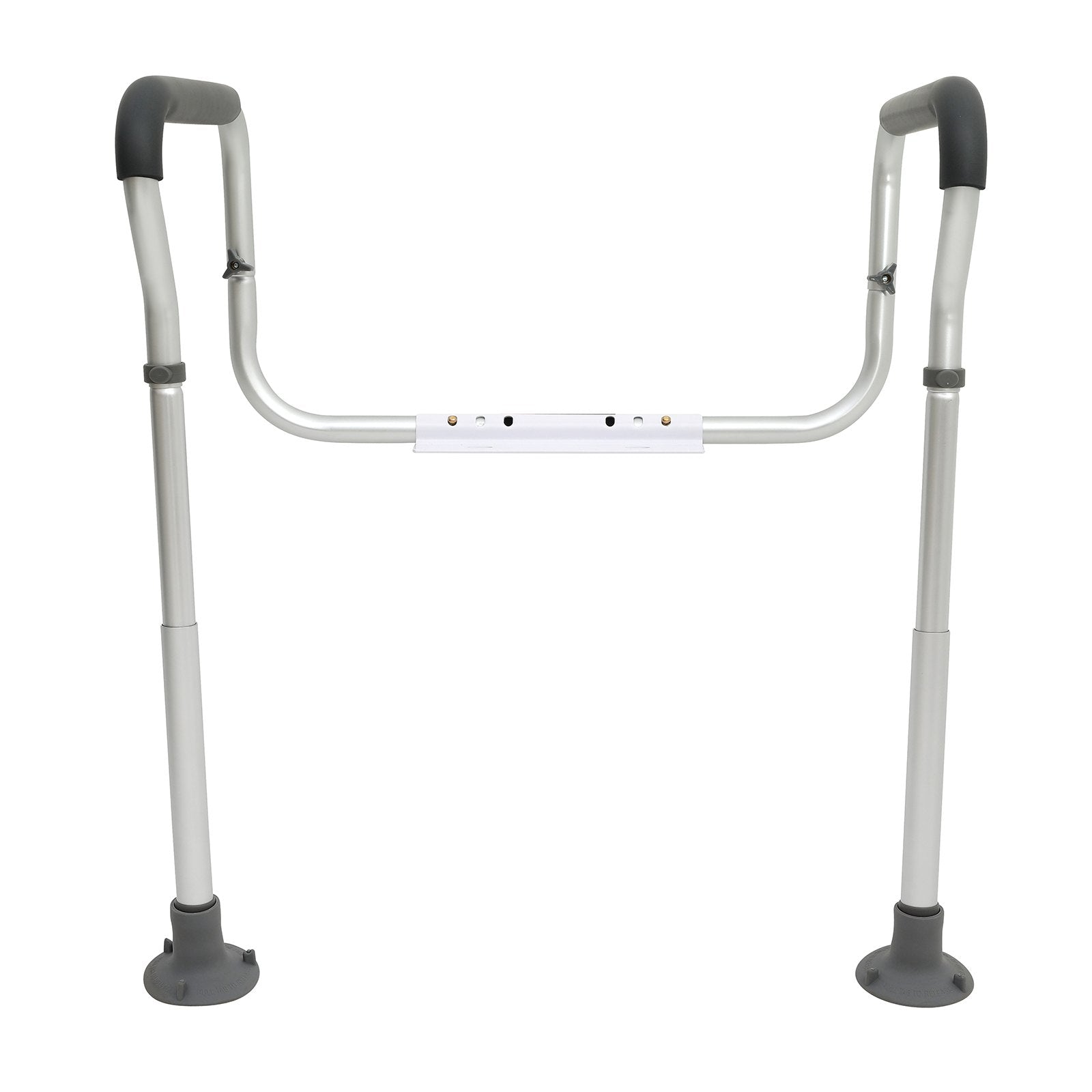 VEVOR Toilet Safety Rail, Bathroom Toilet Seat Frame, Adjustable Width & Height Fit Most Toilets, Supports 136 kg, Toilet Handles Grab Bars with Padded Armrests for Handicap, Disabled, Seniors