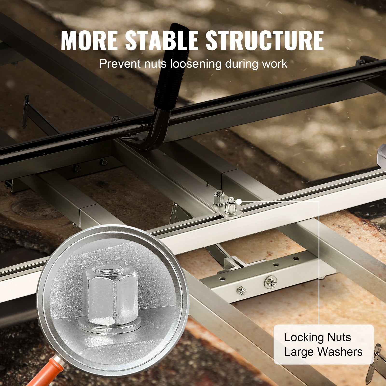 VEVOR Chainsaw Mill 14"-36" Guide Bar and 9 ft Aluminum Rail Mill Guide System