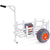 VEVOR Beach Fishing Cart, 136 kg Load Capacity, Fish and Marine Cart with Two 330 mm Big Wheels PU Balloon Tires for Sand, Heavy-Duty Aluminum Pier Wagon Trolley with 8 Rod Holders for Fishing, Picnic
