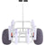 VEVOR Beach Fishing Cart, 136 kg Load Capacity, Fish and Marine Cart with Two 330 mm Big Wheels PU Balloon Tires for Sand, Heavy-Duty Aluminum Pier Wagon Trolley with 8 Rod Holders for Fishing, Picnic