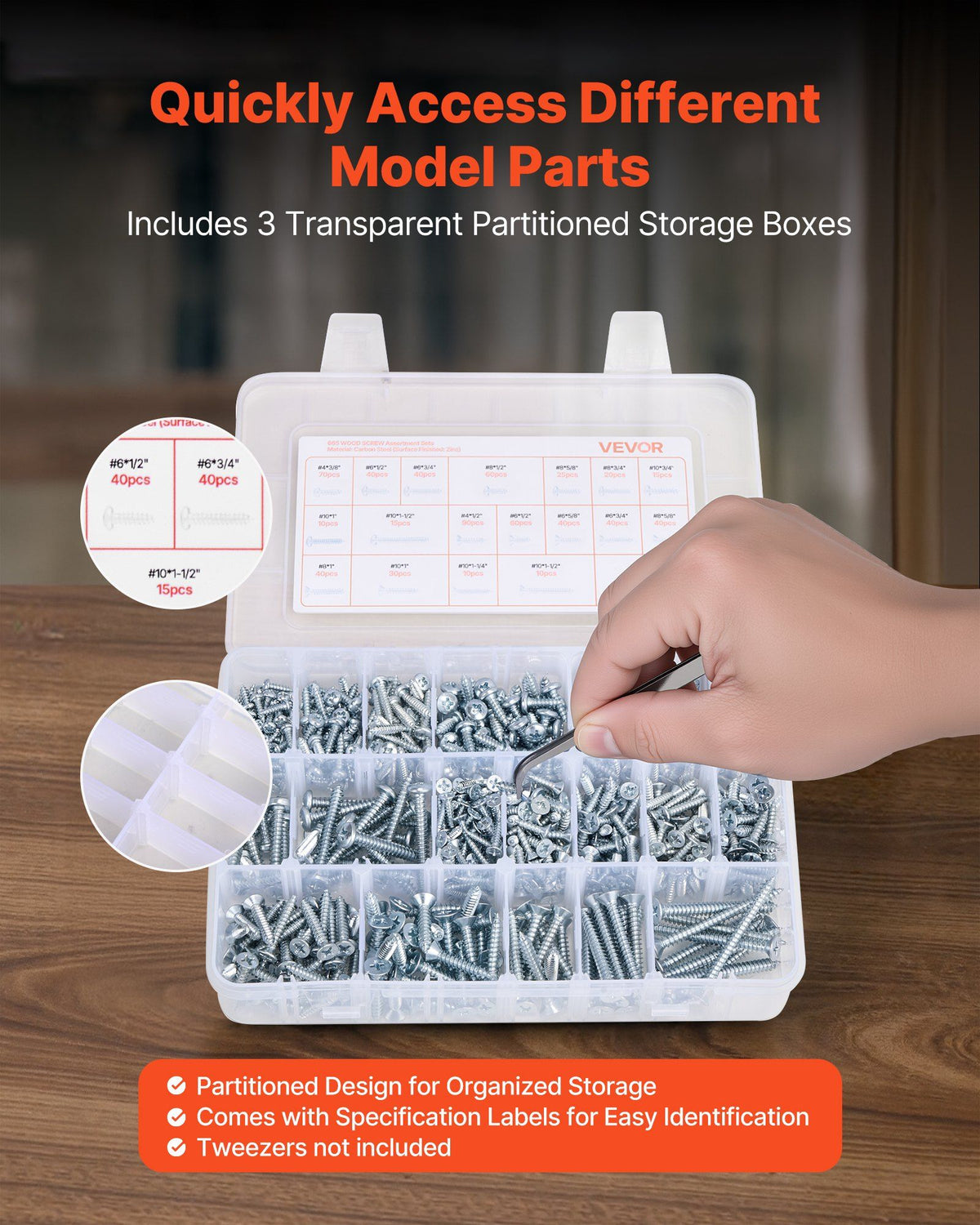 2250 Pcs Bolts and Nuts Assortment Kit, Metric + Imperial Machine Screws and Flat Washers, Alloy Steel M3/M4/M5/M6/M8 Multiple Size, for Equipment/Vehicle Assembly,Galvanized White