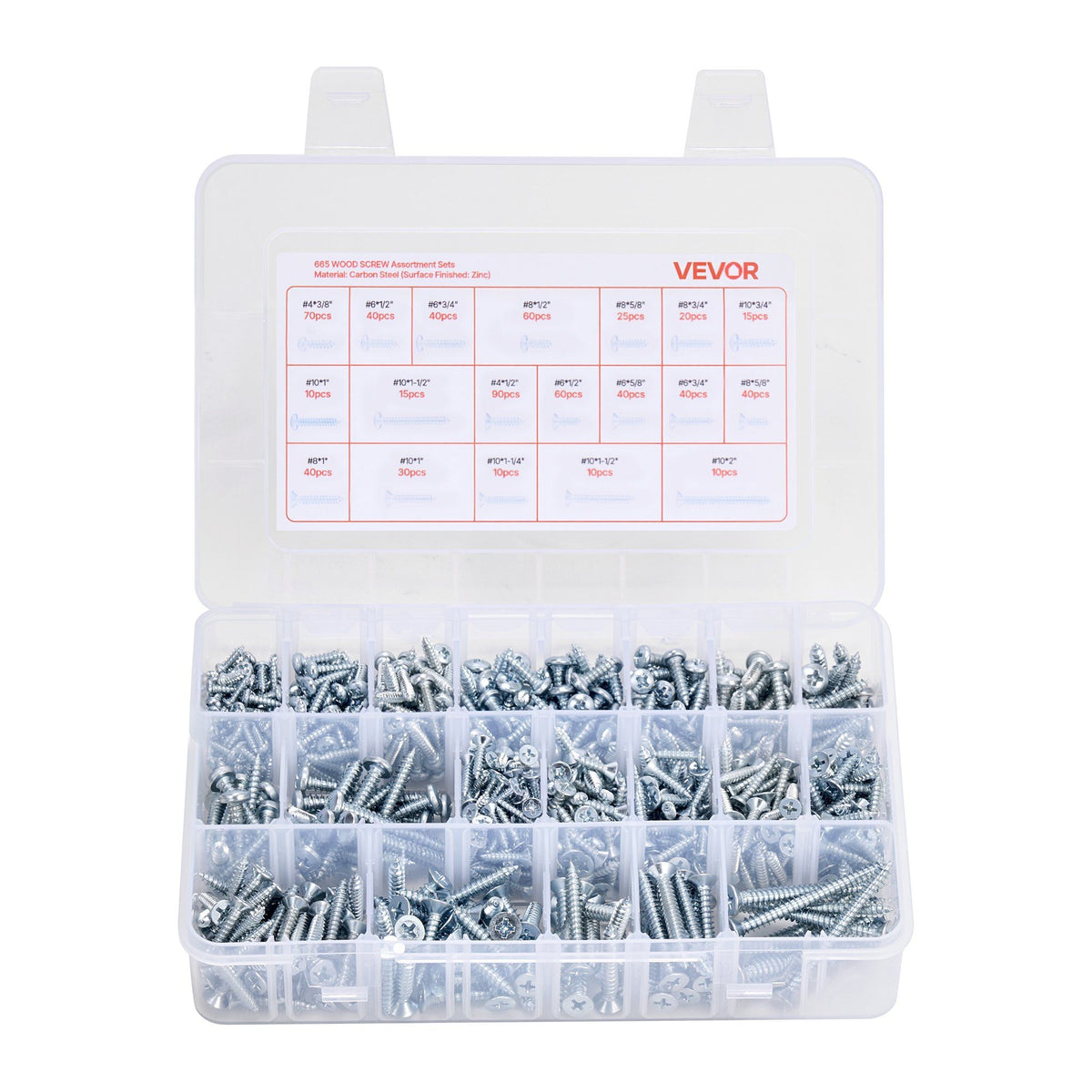 2250 Pcs Bolts and Nuts Assortment Kit, Metric + Imperial Machine Screws and Flat Washers, Alloy Steel M3/M4/M5/M6/M8 Multiple Size, for Equipment/Vehicle Assembly,Galvanized White