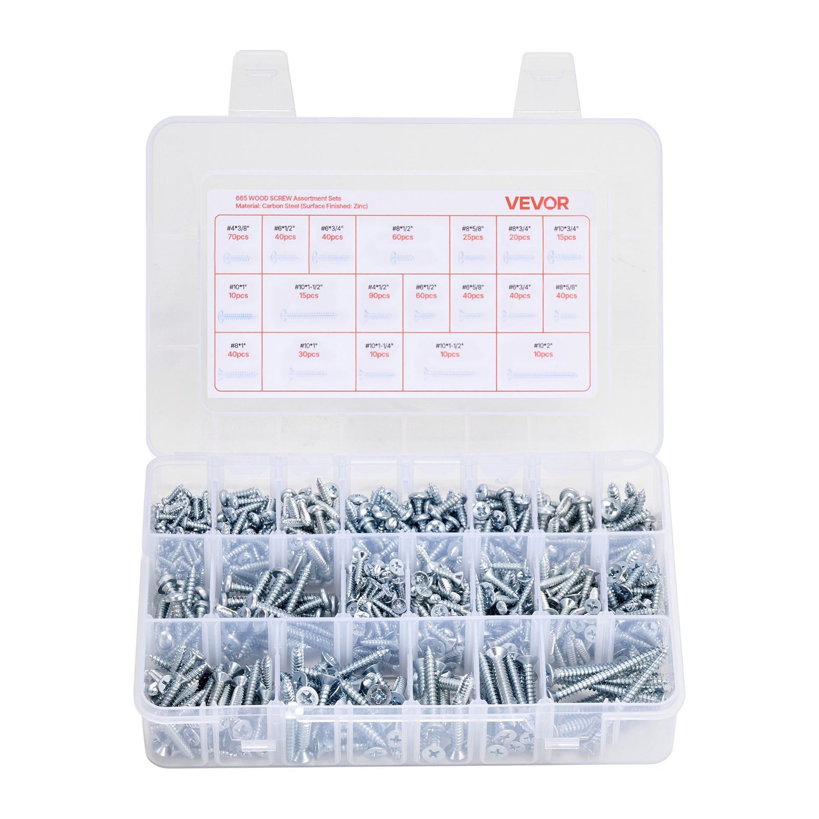 2250 Pcs Bolts and Nuts Assortment Kit, Metric + Imperial Machine Screws and Flat Washers, Alloy Steel M3/M4/M5/M6/M8 Multiple Size, for Equipment/Vehicle Assembly,Galvanized White