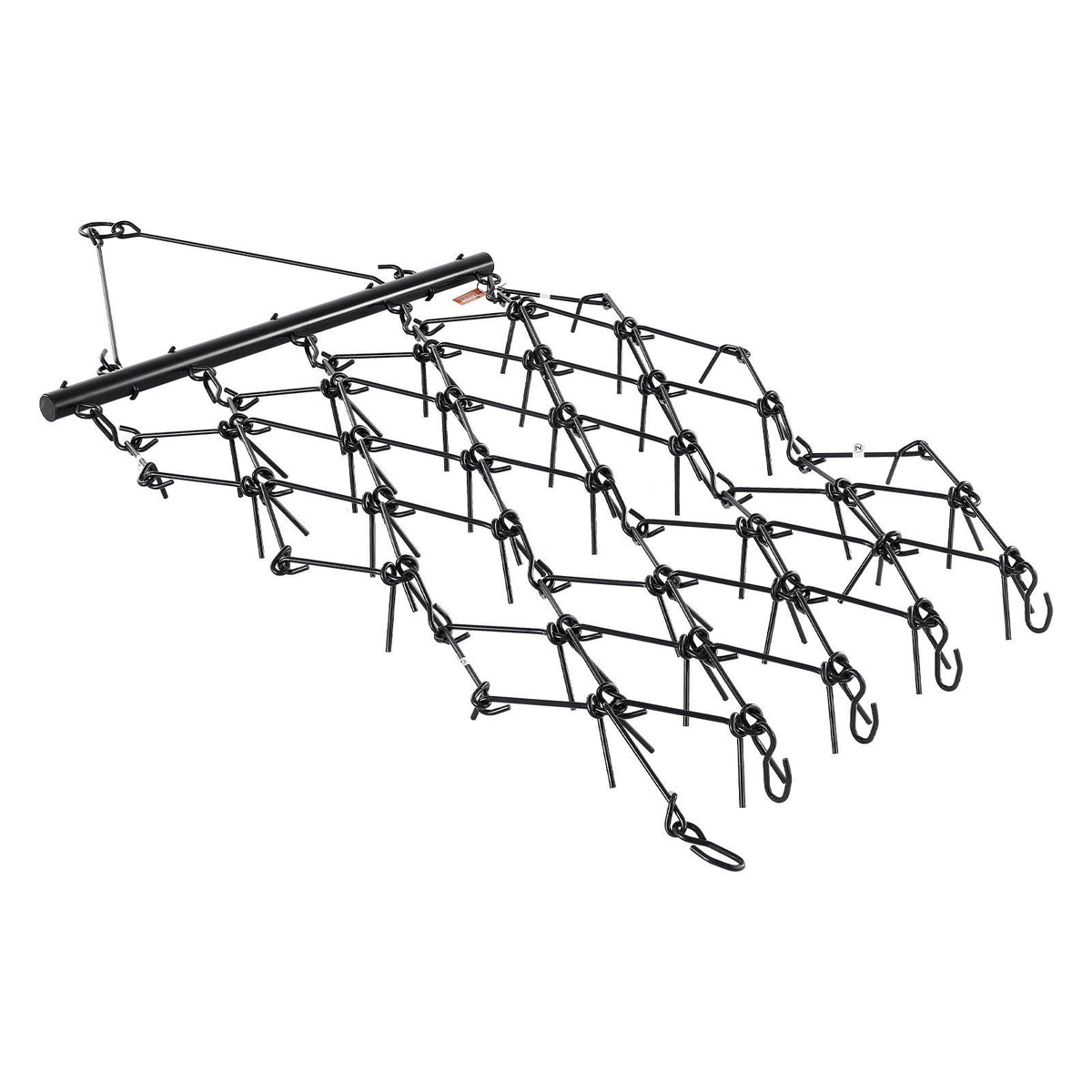 Drag Harrow, 1.2x1.7m Durable Chain Harrow with 80 Sharp Teeth, Suitable for ATV UTV Tractor, Ideal for Soil Preparation, Seeding, Smoothing Landscapes, and Yard Gravel Driveway Maintenance
