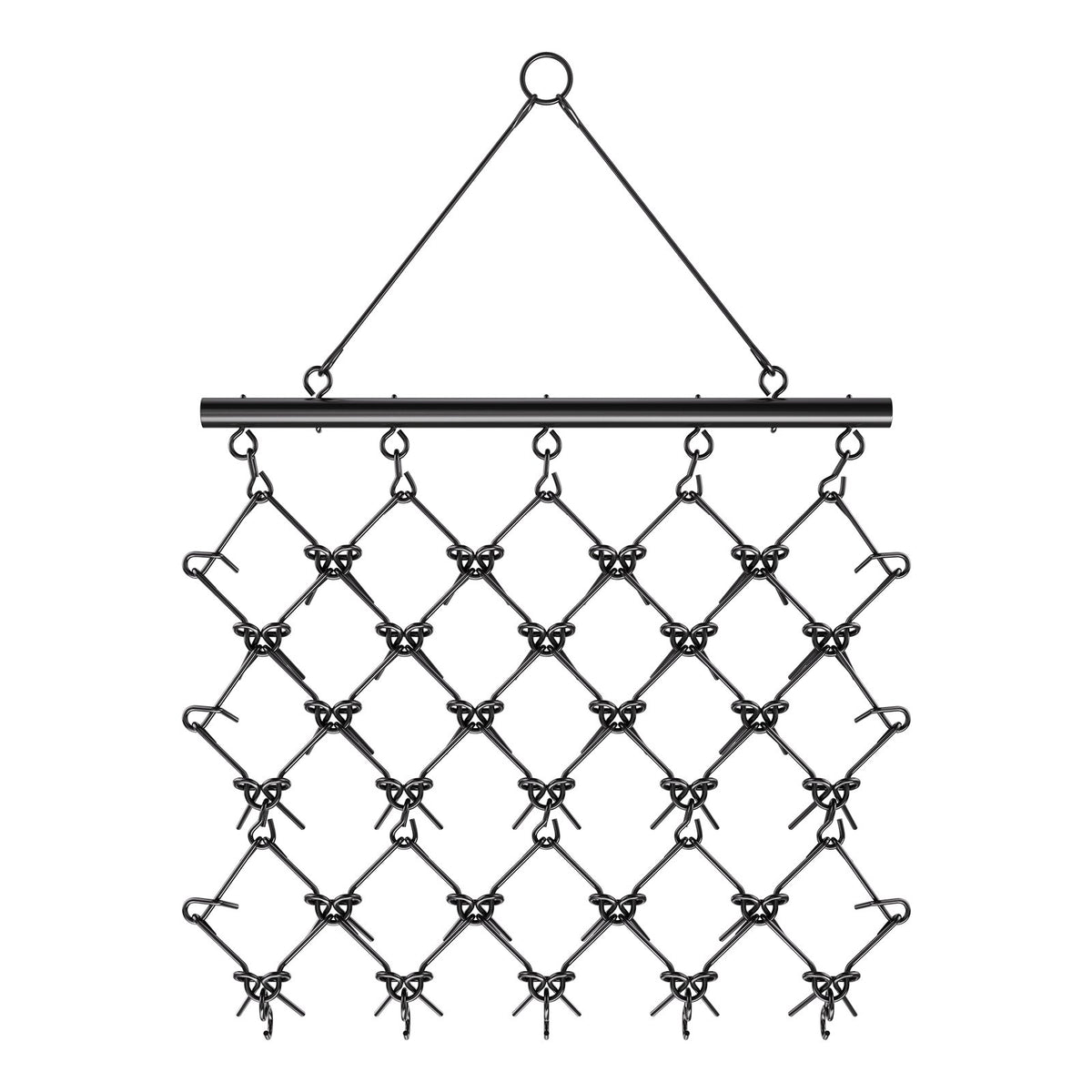 VEVOR Drag Harrow, 5 x 4.5 ft Durable Chain Harrow with 60 Sharp Teeth, Suitable for ATV UTV Tractor, Ideal for Soil Preparation, Seeding, Smoothing Landscapes, and Yard Gravel Driveway Maintenance