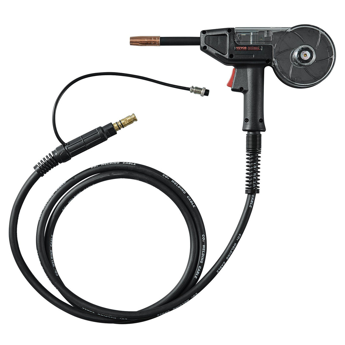200Amp Spool Gun with 10FT Cable, Compatible with W Weldpro MlG200GDsv200 and MIG155GD Welders, Suitable for 0.030" and 0.035" Flux Core/Solid/Aluminum Welding Wires