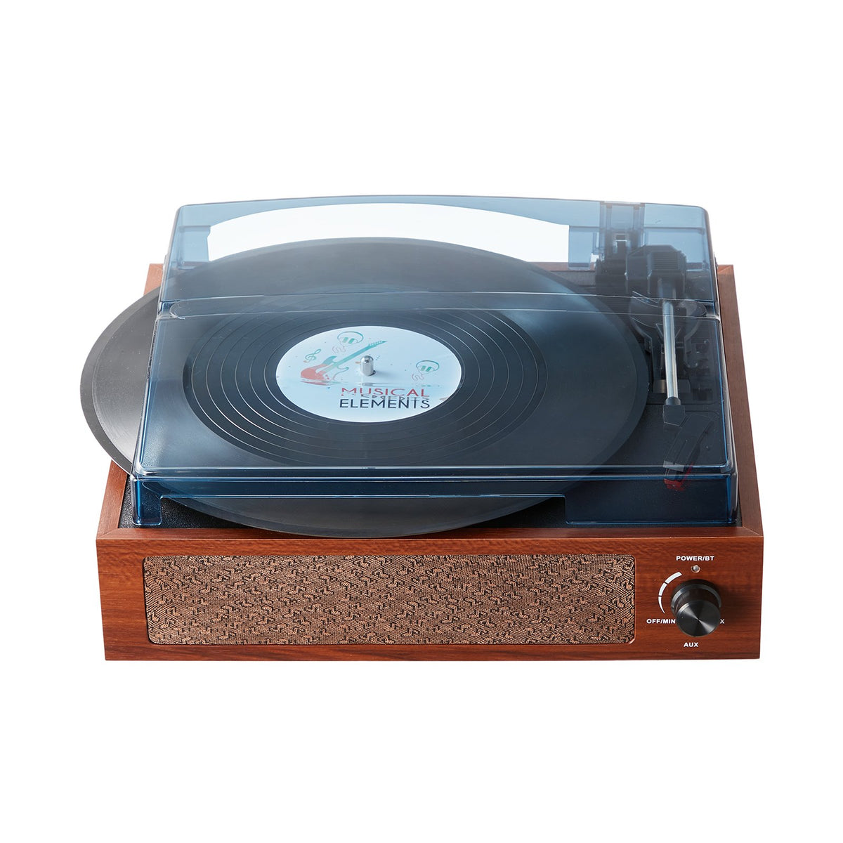 VEVOR Bluetooth Vinyl Record Player 3-Speed Belt Driven Turntable 5W Speakers