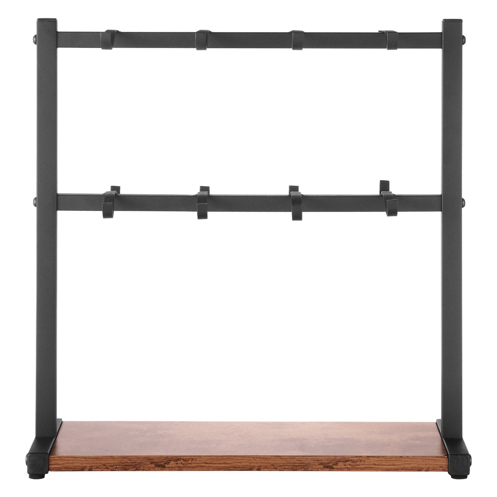 VEVOR Coffee Mug Holder for Countertop 16 Hooks Cup Rack with Wood Storage Base