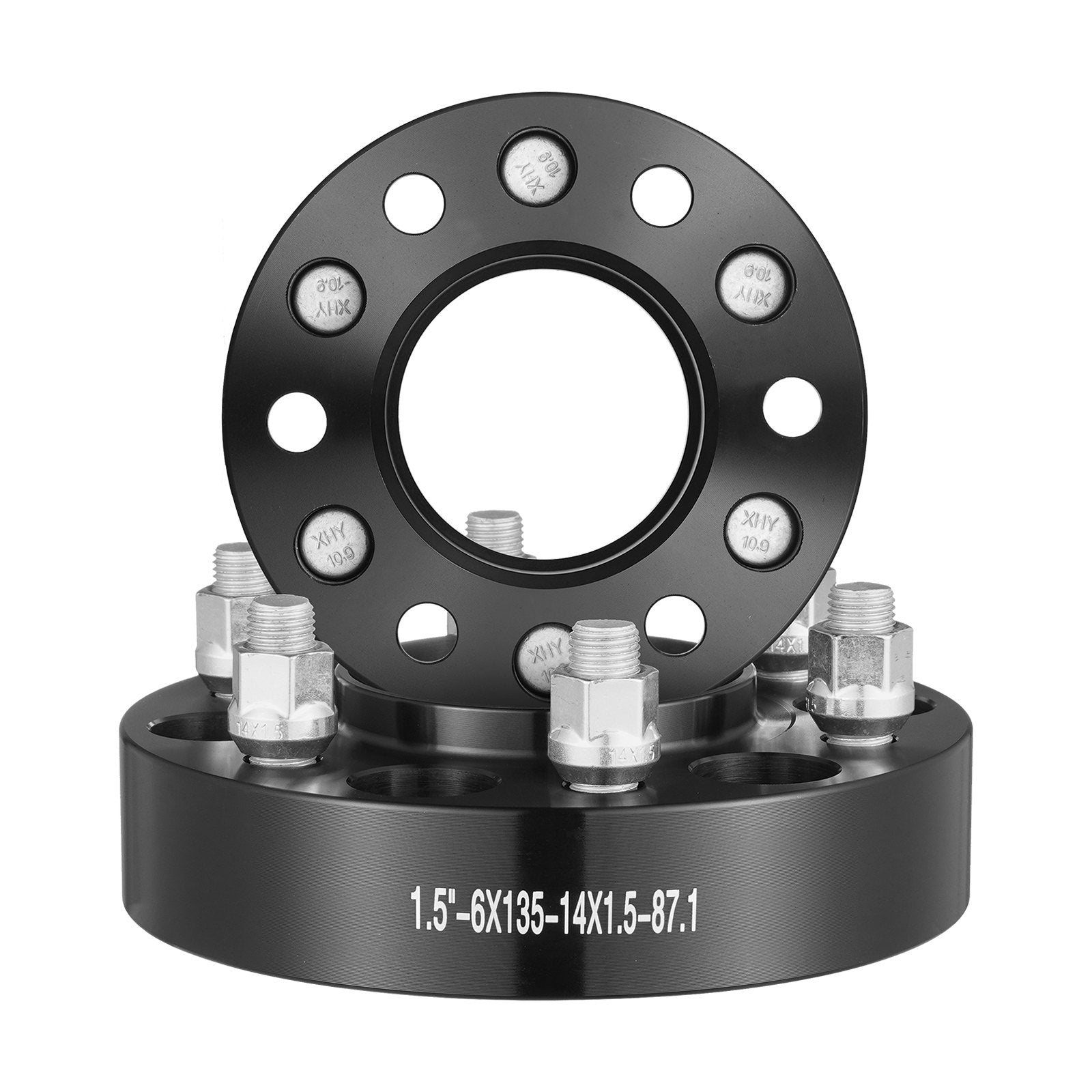 VEVOR 1.5" 6"x5.3" Wheel Spacers Wheel Adapters 6 Lug Forged Spacer 4 PCS Black