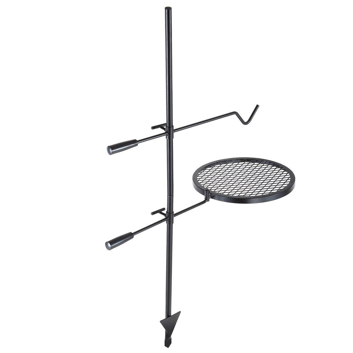 Swivel Campfire Grill Heavy Duty Steel Open Fire Cooking Grate Adjustable