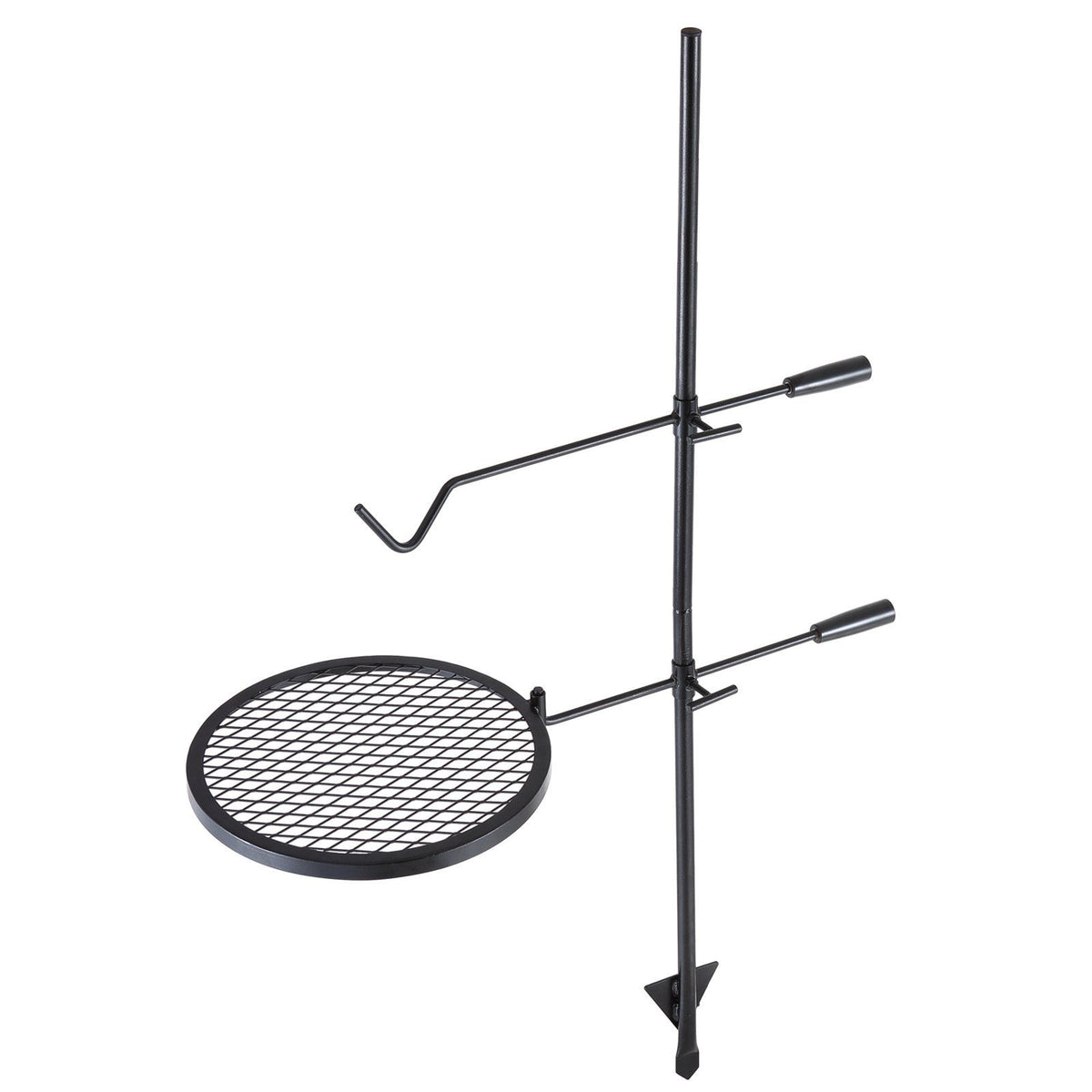 Swivel Campfire Grill Heavy Duty Steel Open Fire Cooking Grate Adjustable