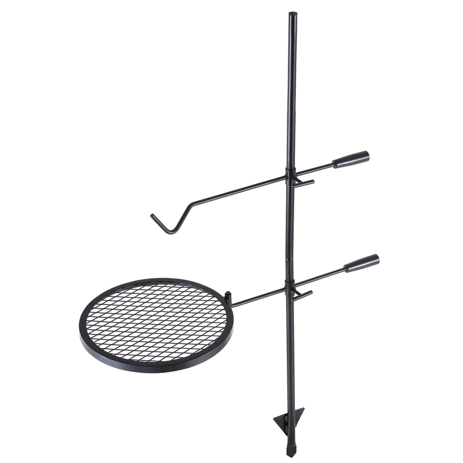Swivel Campfire Grill Heavy Duty Steel Open Fire Cooking Grate Adjustable