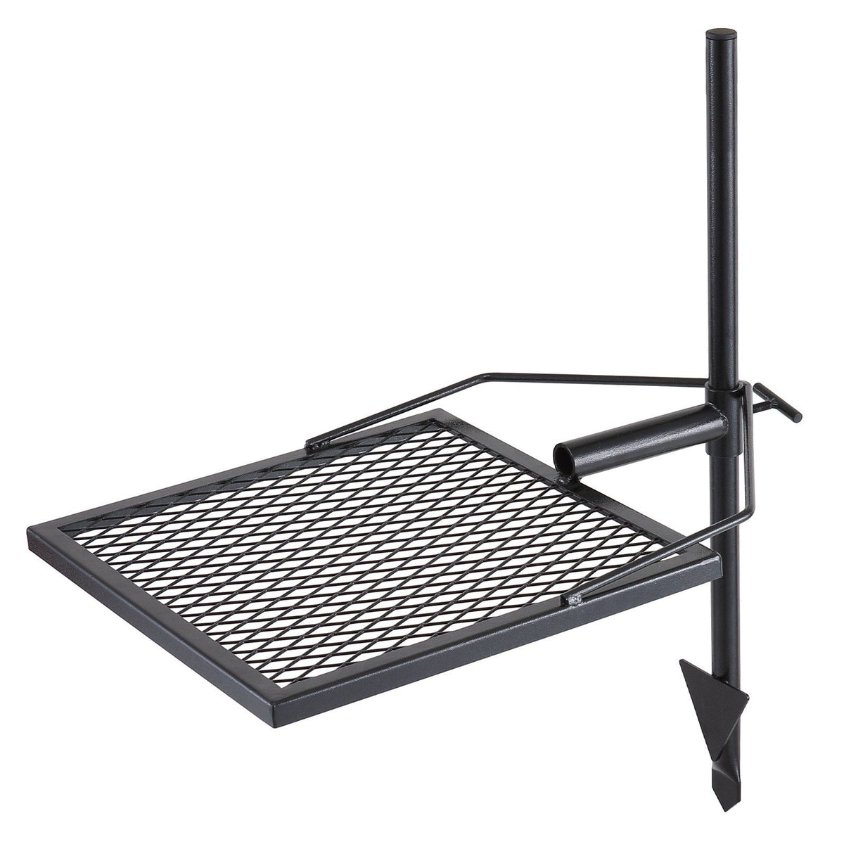Swivel Campfire Grill, Fire Pit Grill Grate over Fire Pits, Heavy Duty Steel Grill Grates, 360° Adjustable Open Fire Outdoor Cooking Equipment, Portable Camp Fire Racks for Camping Outdoor BBQ