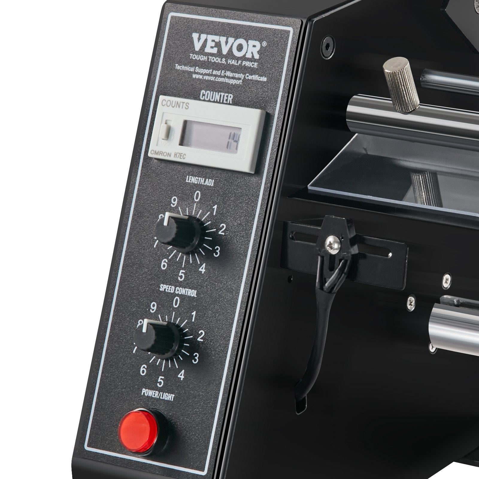 VEVOR Automatic Label Dispenser, Width 15-125 mm, Length 3-150 mm, Automatic Label Stripper Label Separating Machine, Speed Adjustable Label Applicator, Auto Counting 0-999999 for Various Label Sizes