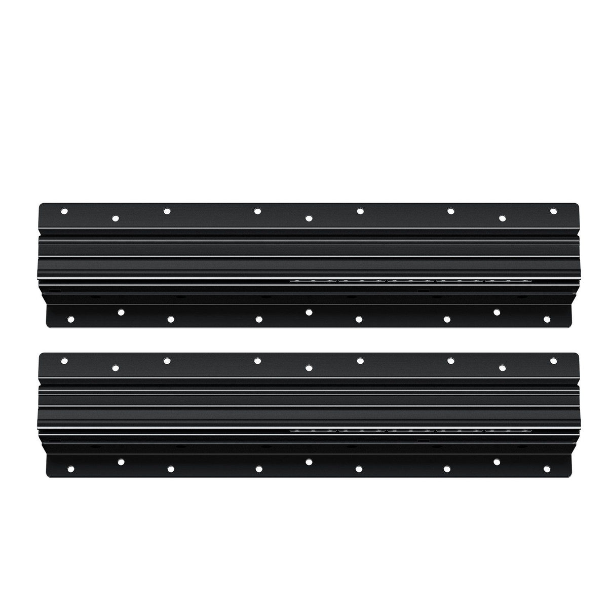 Undermount Drawer Slides, 16 inch, Full Extension Ball Bearing Under Stair Cabinet Rails, 260 LB Load Capacity Heavy Duty Bottom Stair Cabinet Glides Track Runners,for DIY Replacement, Black