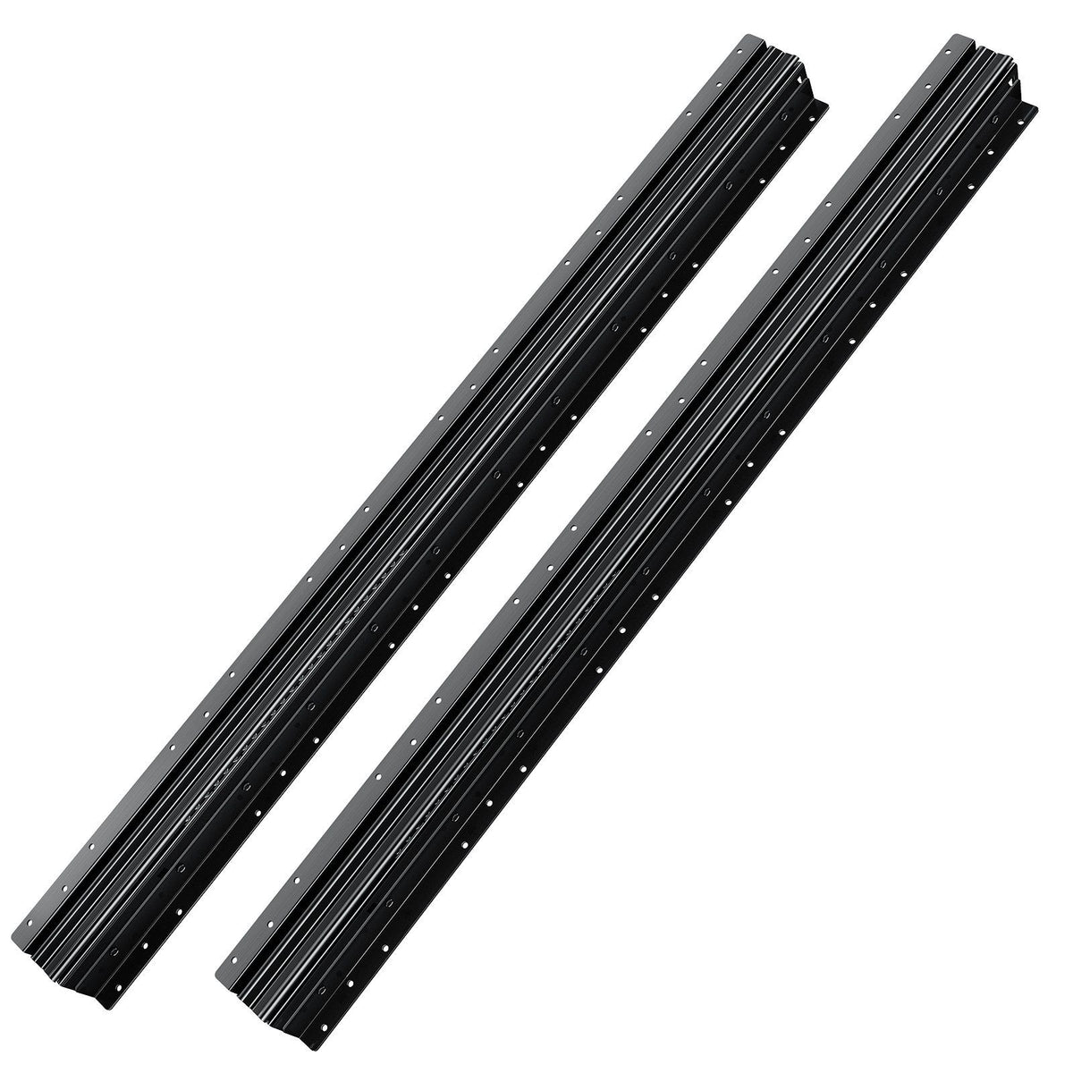 Undermount Drawer Slides, 40 inch, Full Extension Ball Bearing Under Stair Cabinet Rails, 260 LB Load Capacity Heavy Duty Bottom Stair Cabinet Glides Track Runners,for DIY Replacement, Black