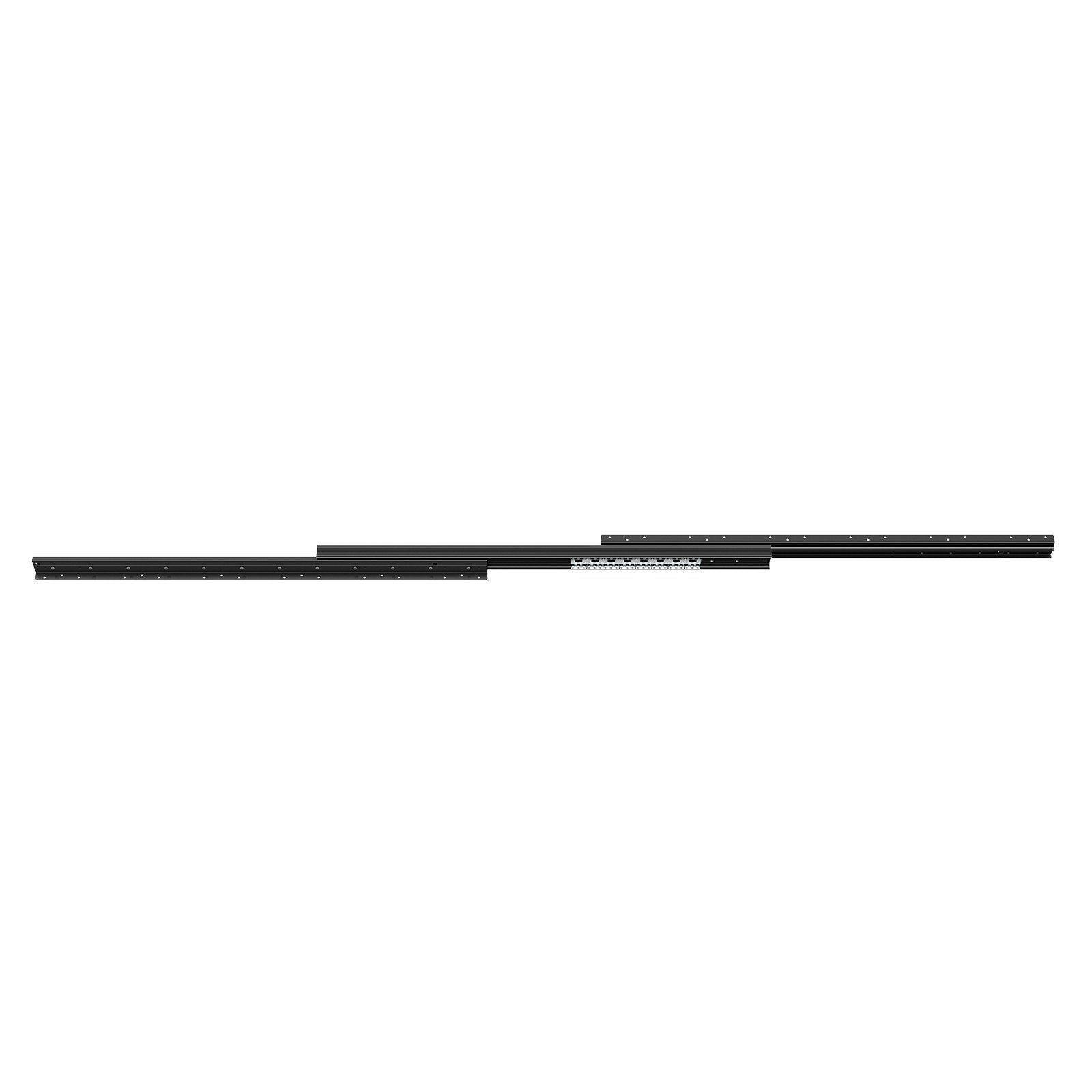 Undermount Drawer Slides, 40 inch, Full Extension Ball Bearing Under Stair Cabinet Rails, 260 LB Load Capacity Heavy Duty Bottom Stair Cabinet Glides Track Runners,for DIY Replacement, Black