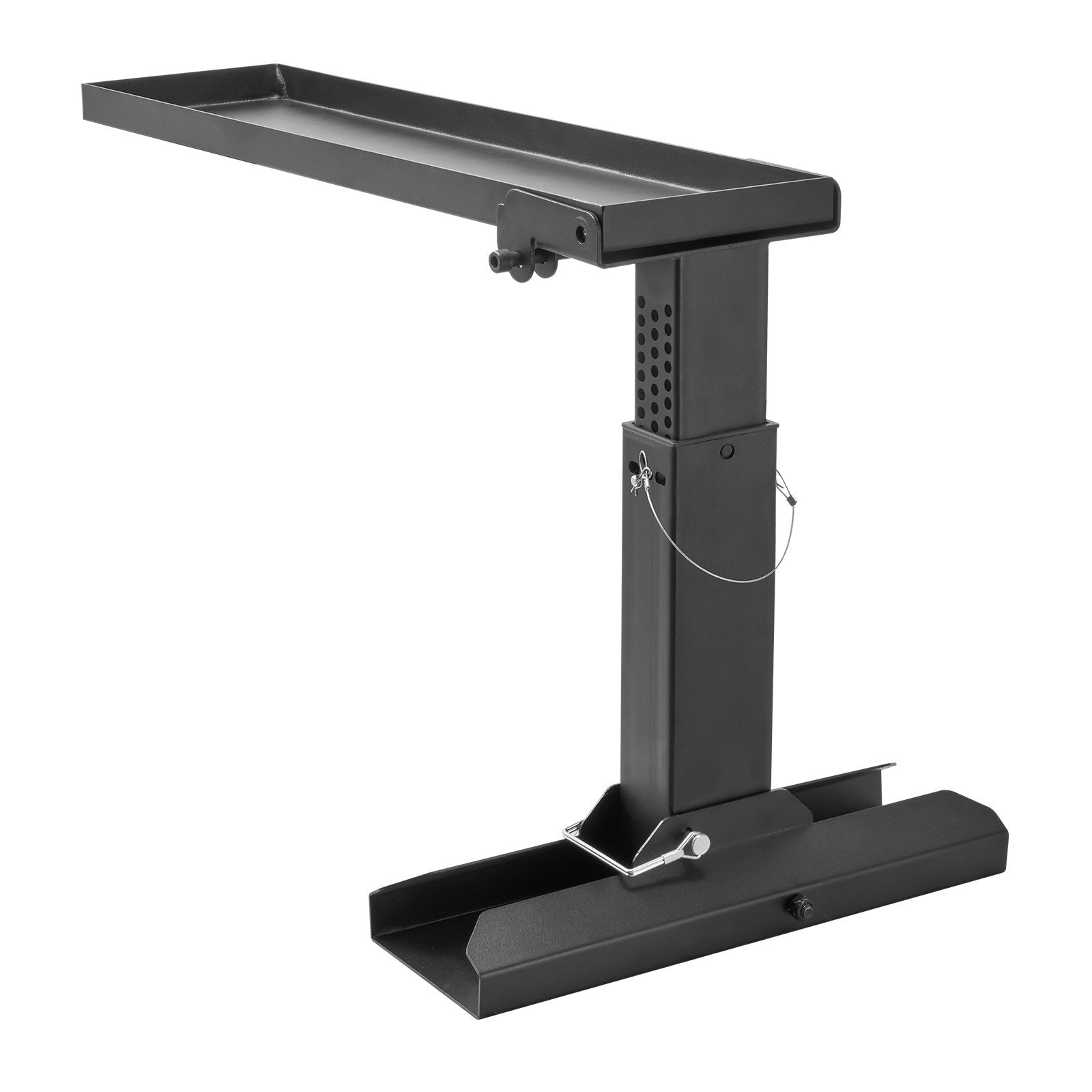 VEVOR Ladder Levler, 29.8 L x 11.4-18 in H Support Surface, Steel Ladder Leveling Tool, Folding Pitch Hopper, Stair Ladder Stabilizer Easy to Use,Extension Ladder Accessories for Uneven Ground