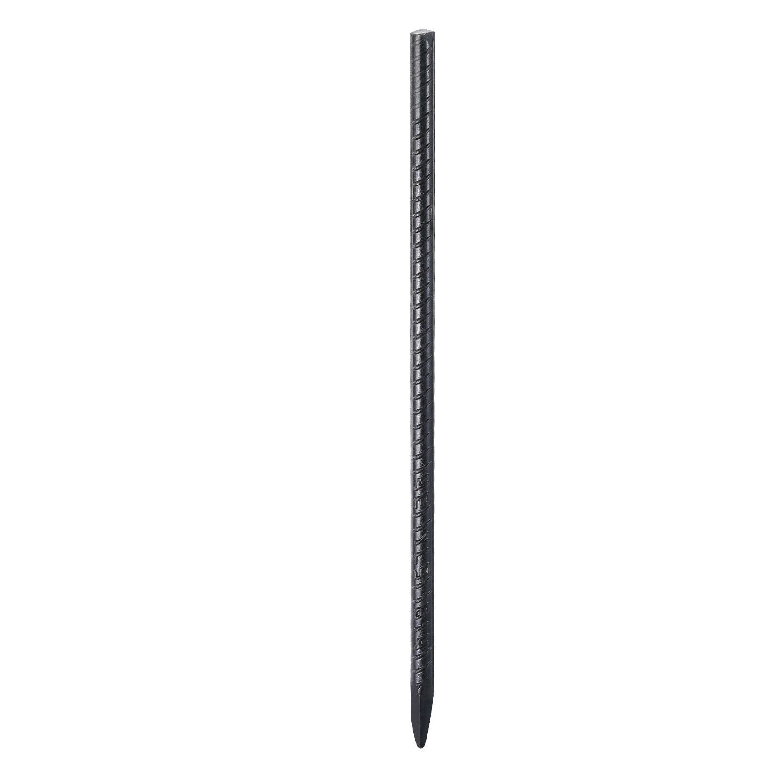 Rebar Stakes, 406.4 mm, Heavy-Duty 11.5 mm Diameter, Straight Galvanized Steel Ground Anchors with Chisel Point End & Rust-Resistant Coating, for Gardening Support, Fence, Camping Tents (16-Pack)