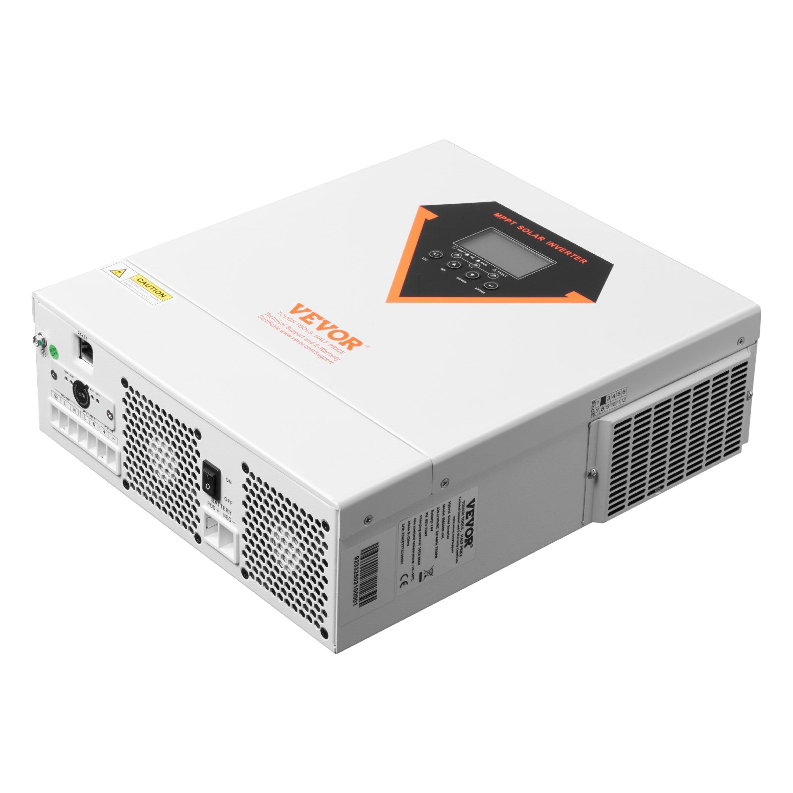 VEVOR Hybrid Solar Inverter, 3500W, All in One Pure Sine Wave Power Inverter Charger, 220V AC, with Built-in 100A MPPT Solar Charger Controller, for Off-Grid System Lead Acid Lithium Battery