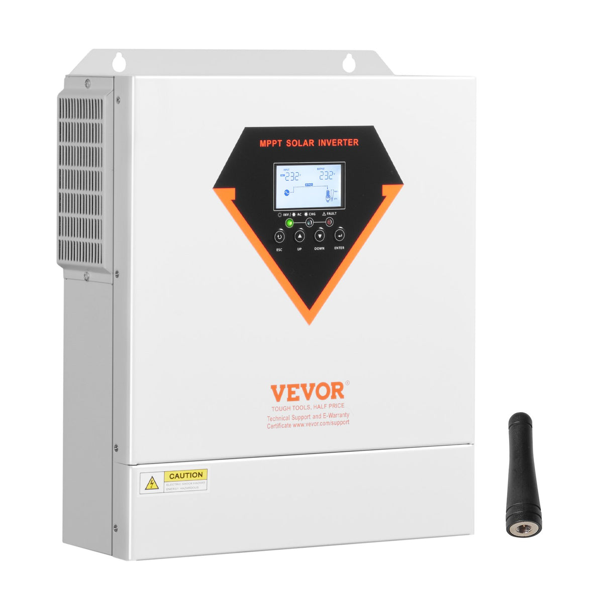VEVOR Hybrid Solar Inverter, 3500W, All in One Pure Sine Wave Power Inverter Charger, 220V AC, with Built-in 100A MPPT Solar Charger Controller, for Off-Grid System Lead Acid Lithium Battery