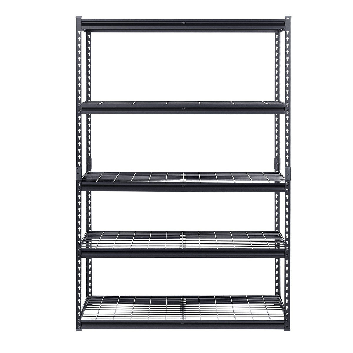 Storage Shelves, 1361 kg, 5 Tier Heavy Duty Garage Shelving, 609.6 x 1219.2 x 1828.8 mm Adjustable Metal Shelves for Industrial Shelving Unit Utility Shelf, for Kitchen, Warehouse, Basement