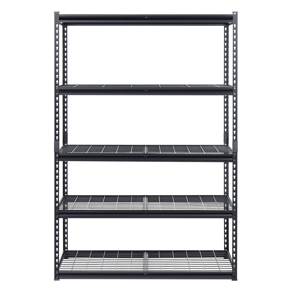 Storage Shelves, 1361 kg, 5 Tier Heavy Duty Garage Shelving, 609.6 x 1219.2 x 1828.8 mm Adjustable Metal Shelves for Industrial Shelving Unit Utility Shelf, for Kitchen, Warehouse, Basement