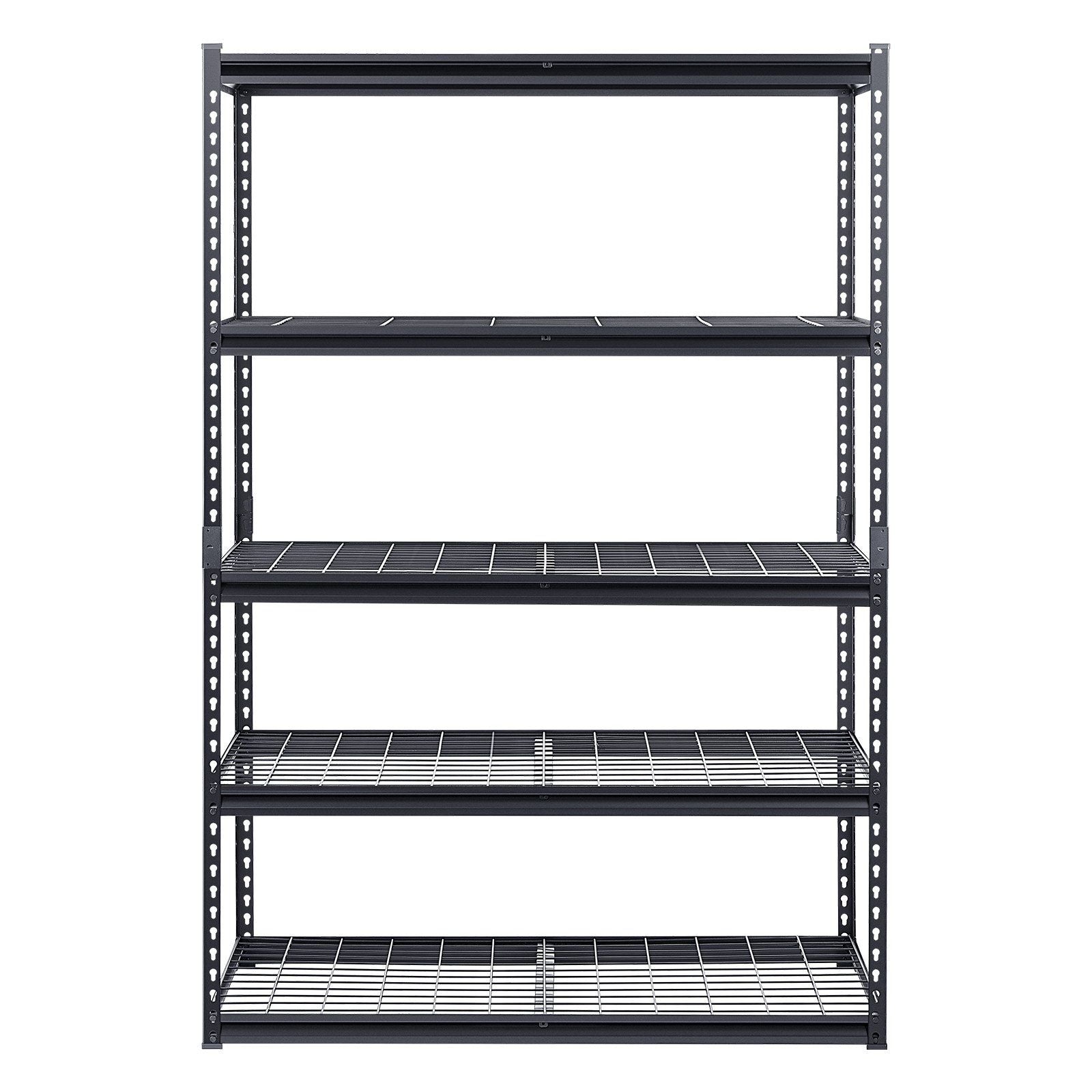 Storage Shelves, 1361 kg, 5 Tier Heavy Duty Garage Shelving, 609.6 x 1219.2 x 1828.8 mm Adjustable Metal Shelves for Industrial Shelving Unit Utility Shelf, for Kitchen, Warehouse, Basement