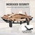 VEVOR Log Grate, 27 inch Heavy Duty Wheel Fire Grate with 6 Support Legs, Solid Powder-coated Steel Bars, Log Firewood Burning Rack Holder for Wood Stove and Outdoor Camping Fire Pit